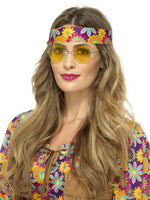 Smiffys Hippie Specs, Yellow - 43061