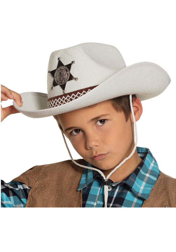 Junior Sheriff White Hat - Child