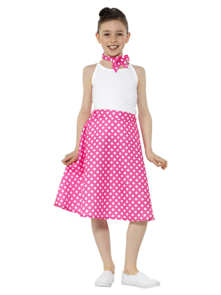 Smiffys Kids 50s Polka Dot Skirt - 47687