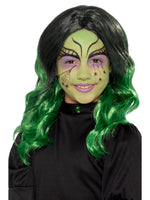 Witch Wig Black & Green, Child