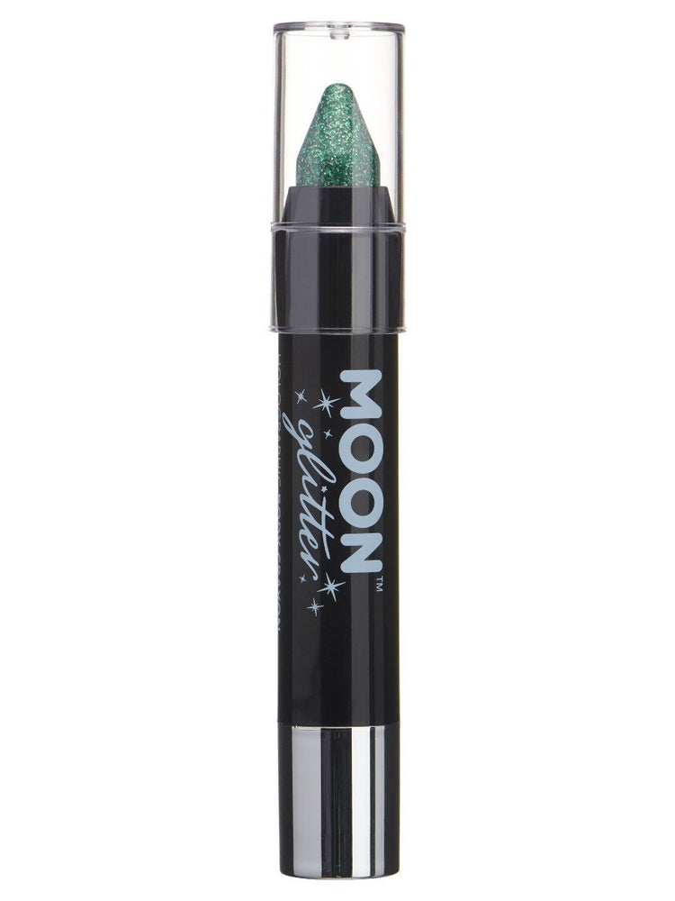 Moon Glitter Holographic Body Crayons - Green