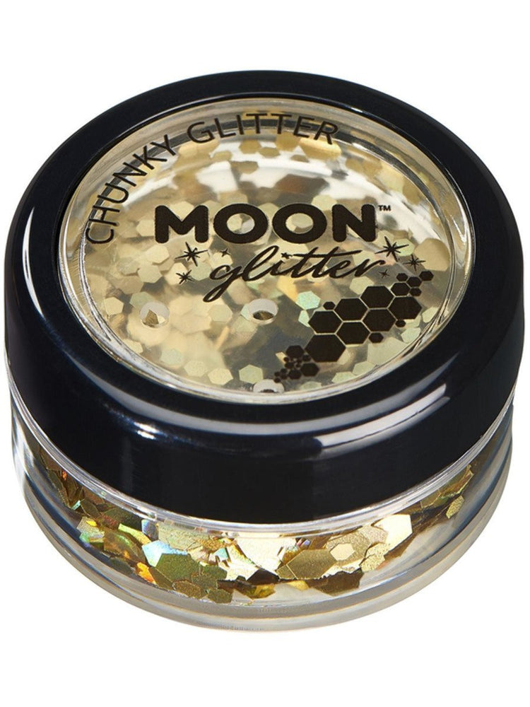 Moon Glitter Holographic Chunky Glitter - Rose Gold