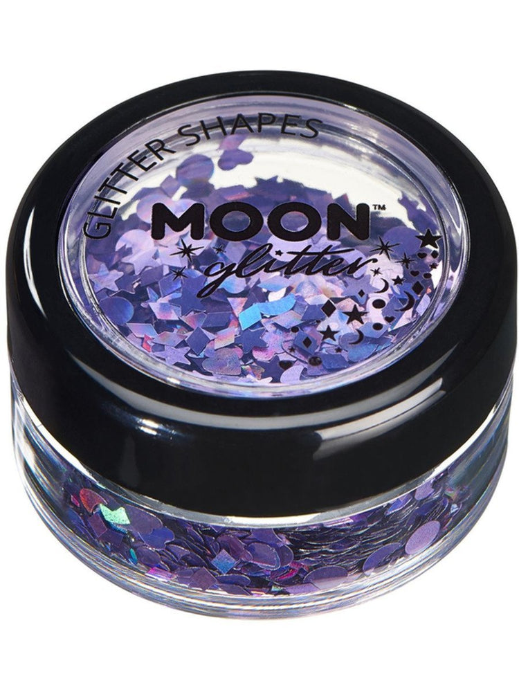 Moon Glitter Holographic Glitter ShapesG05066
