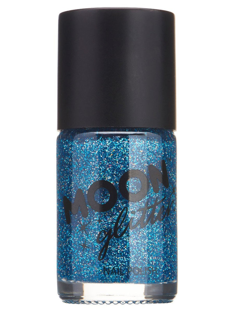 Moon Glitter Holographic Nail Polish - Blue