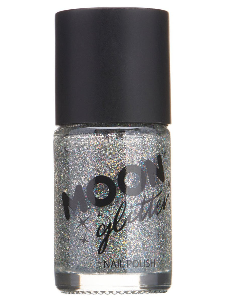 Moon Glitter Holographic Nail Polish - Fuchsia