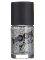 Moon Glitter Holographic Nail Polish - Silver