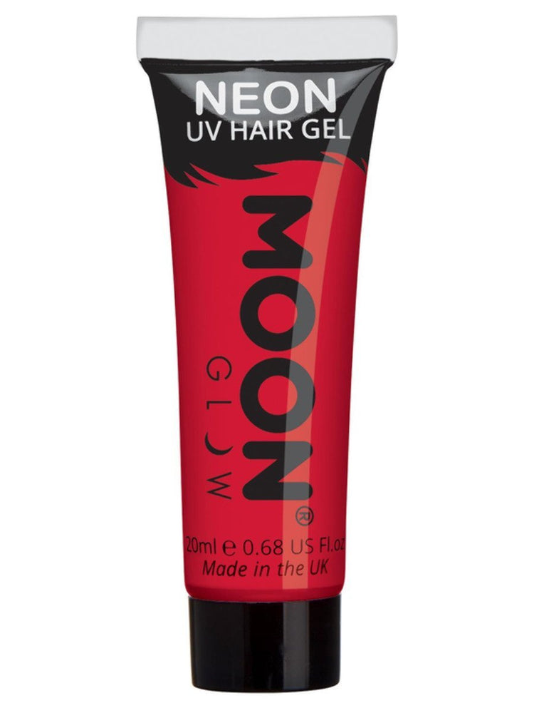 Moon Glow Intense Neon UV Hair Gel - Red