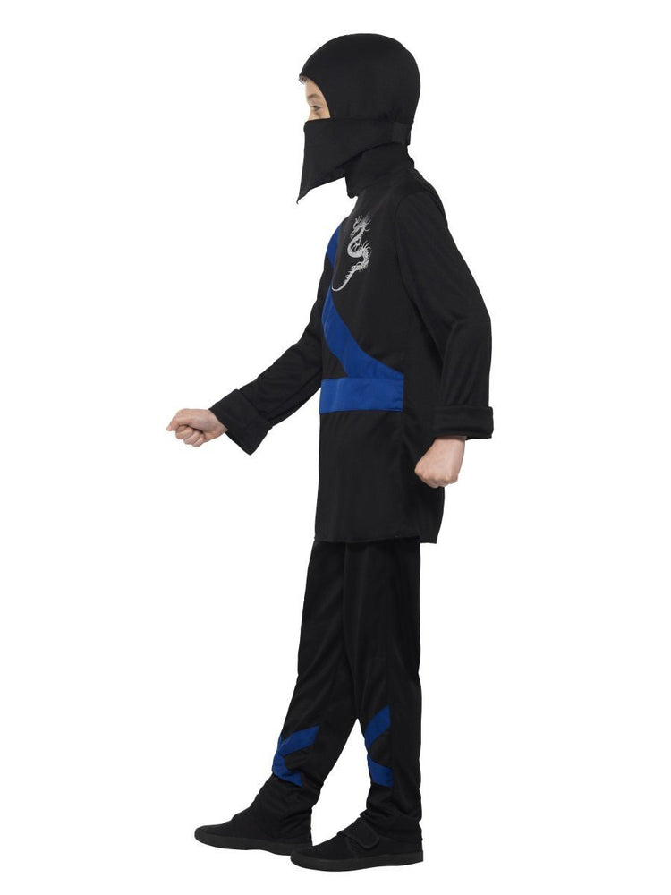 Ninja Assassin Costume, Black & Blue21073