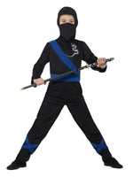 Smiffys Ninja Assassin Costume, Black & Blue - 21073