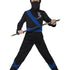 Ninja Assassin Costume, Black & Blue21073