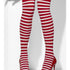 Opaque Hold-Ups Red & White Striped