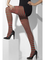 Tights Red and Green Striped