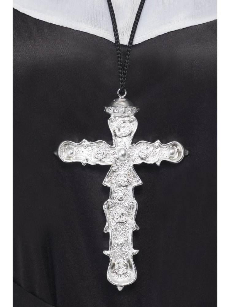 Cross Ornate Silver Metal
