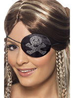 Smiffys Pirates Eyepatch with Diamante Motif - 31955