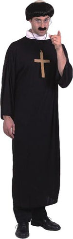 Priest Costume, Robe, Collar Smiffys fancy dress