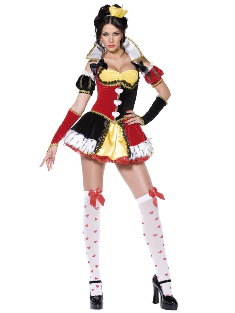 Smiffys Queen of Hearts Costume, Red & Black - 36173