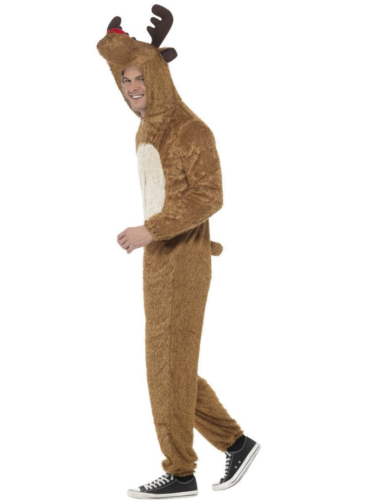 Reindeer Costume, Brown, with Hooded Jumpsuit31668