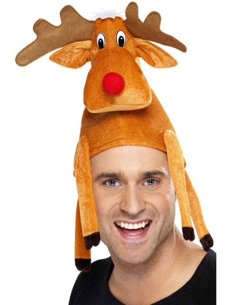 Orange Reindeer Hat
