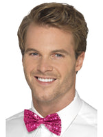Sequin Bow Tie, Pink