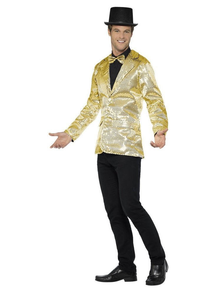 Sequin Jacket, Mens, Gold21163