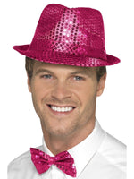Sequin Trilby Hat, Pink