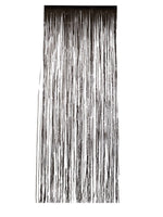Smiffys Shimmer Curtain, Metallic Black - 46941