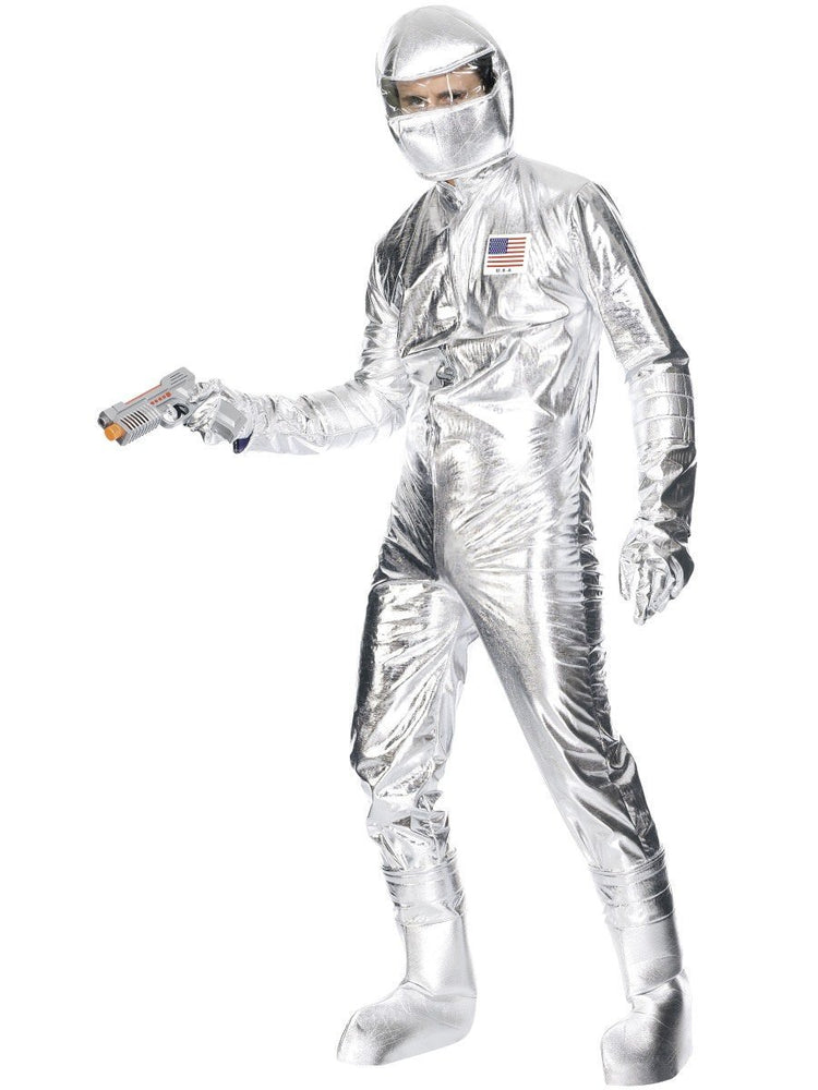 Silver Spaceman Jumpsuit Costume