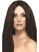 Smiffys Star Style Wig, Brown - 42284