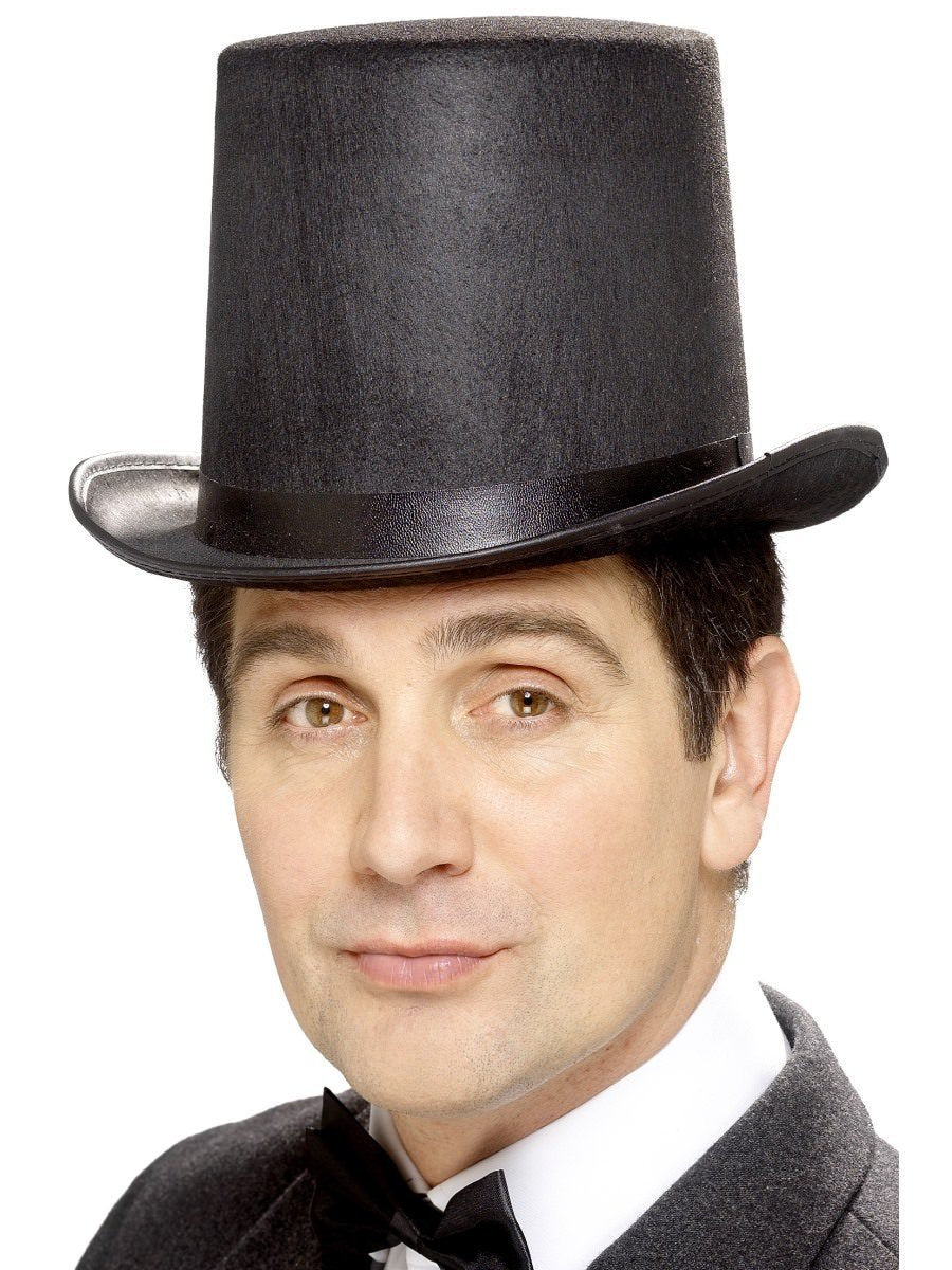 Stovepipe Felt Top Hat Black