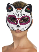 Smiffys Sugar Skull Cat Glitter Eyemask - 45219