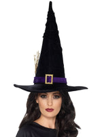 Witch Hat, Twigs, Buckle Black