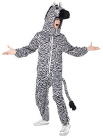 Smiffys Zebra Costume, with Bodysuit and Hood - 43816