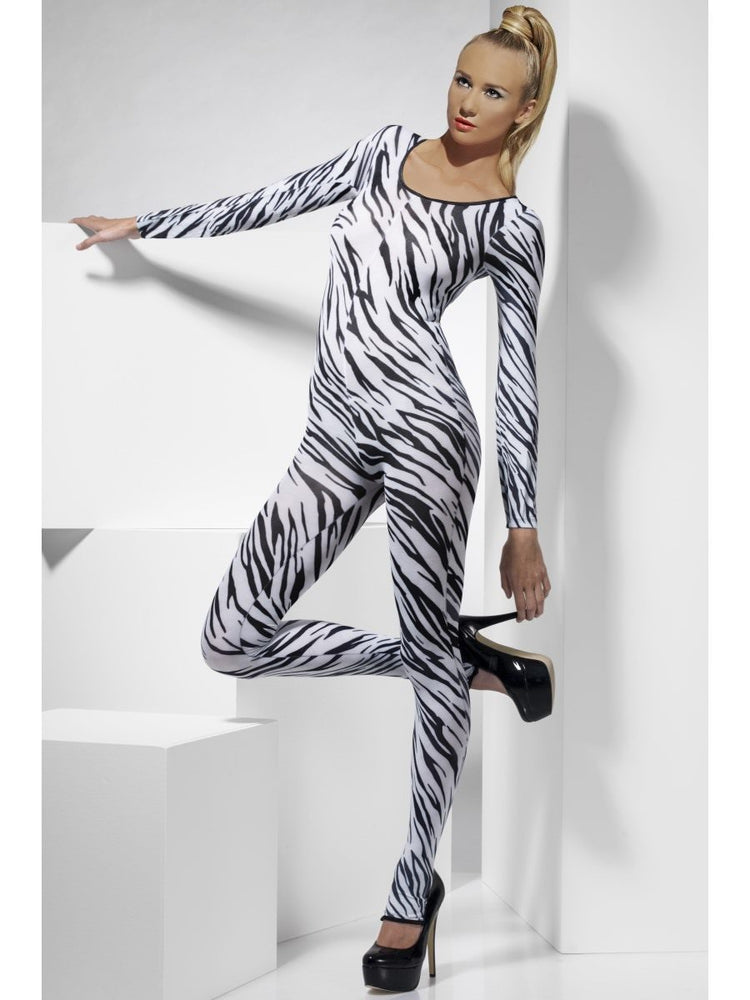 Zebra Print Bodysuit Costume